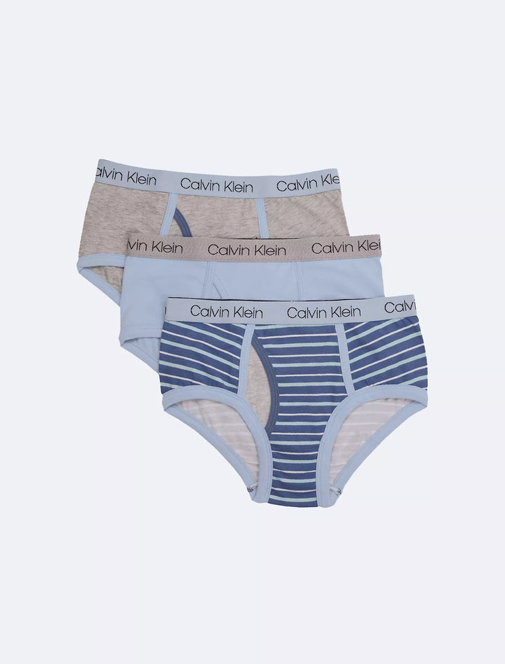 Calvin Klein Boys Cotton Stretch Logo 3-Pack Brief