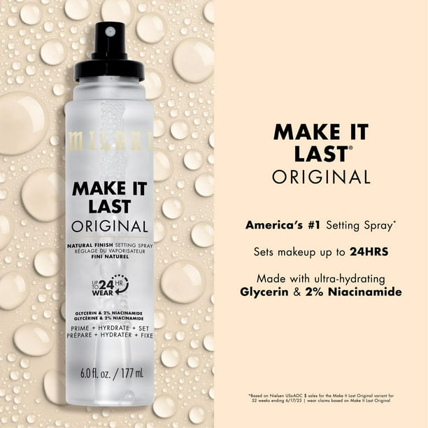 Milani - Make It Last Original - Natural Finish Setting Spray Jumbo Size - 177ml, Milani - Setting Spray