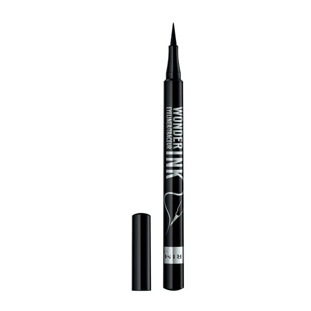 Rimmel Wonder’Ink Eyeliner, Waterproof, smudge-proof, and fade-proof, long lasting, ultra-matte finish, 100% Cruelty-Free, Intense eyeliner