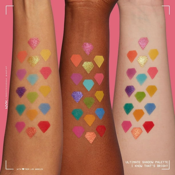 NYX PROFESSIONAL MAKEUP, Ultimate Shadow Palette, 16-shade Eyeshadow Palette, Vegan Formula - Warm Neutrals, Pro-Level Eyeshadow Palette