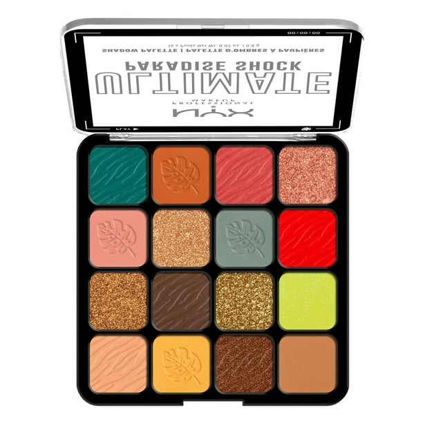 NYX PROFESSIONAL MAKEUP, Ultimate Shadow Palette, 16-shade Eyeshadow Palette, Vegan Formula - Warm Neutrals, Pro-Level Eyeshadow Palette