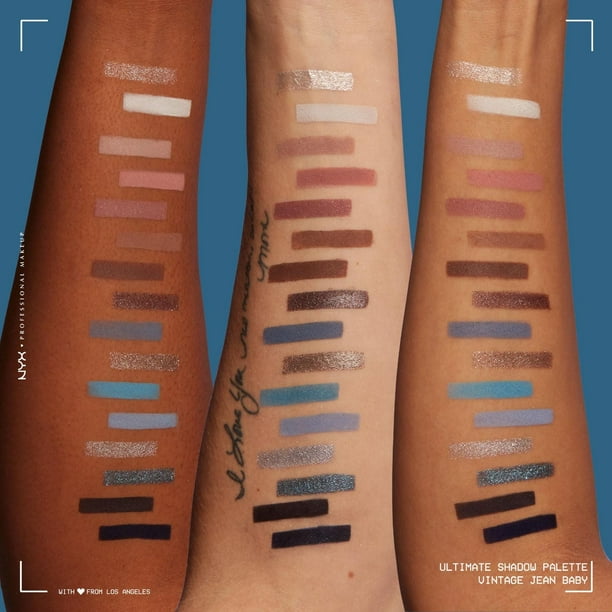 NYX PROFESSIONAL MAKEUP, Ultimate Shadow Palette, 16-shade Eyeshadow Palette, Vegan Formula - Warm Neutrals, Pro-Level Eyeshadow Palette