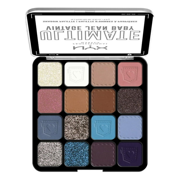 NYX PROFESSIONAL MAKEUP, Ultimate Shadow Palette, 16-shade Eyeshadow Palette, Vegan Formula - Warm Neutrals, Pro-Level Eyeshadow Palette