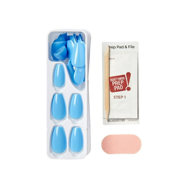 Kiss Products Inc KISS ImPRESS Color - Fake Nails, 30 Count, Coffin Shape Medium, Gel in minutes