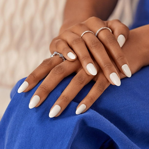 Kiss Products Inc KISS ImPRESS Color - Fake Nails, 30 Count, Coffin Shape Medium, Gel in minutes