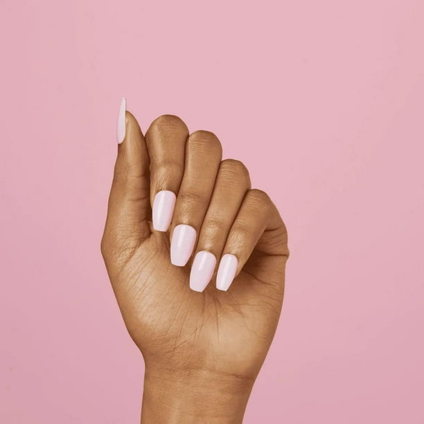 Kiss Products Inc KISS ImPRESS Color - Fake Nails, 30 Count, Coffin Shape Medium, Gel in minutes