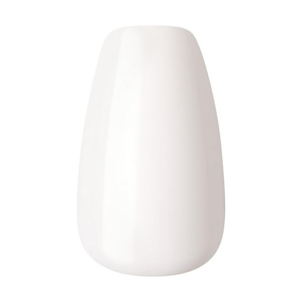 Kiss Products Inc KISS ImPRESS Color - Fake Nails, 30 Count, Coffin Shape Medium, Gel in minutes