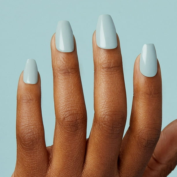 Kiss Products Inc KISS ImPRESS Color - Fake Nails, 30 Count, Coffin Shape Medium, Gel in minutes