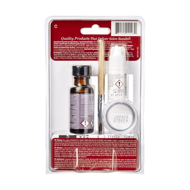 KISS French Acrylic Sculpture Kit - 40 Tips, Salon-quality perfection.