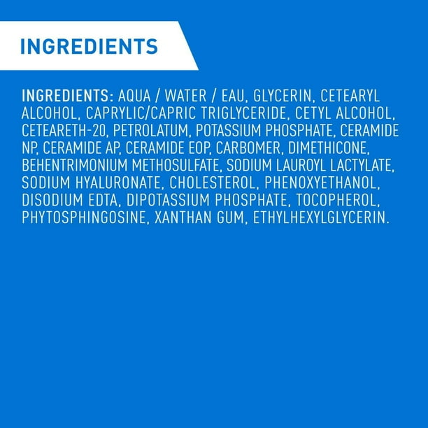CeraVe Moisturizing Cream with 3 Ceramides and Hyaluronic Acid | Daily Face, Body and Hand Moisturizer for Normal to Dry Skin, Women & Men | Non-Comedogenic, Oil-free, and Fragrance Free - Travel Size, Hyaluronic Acid