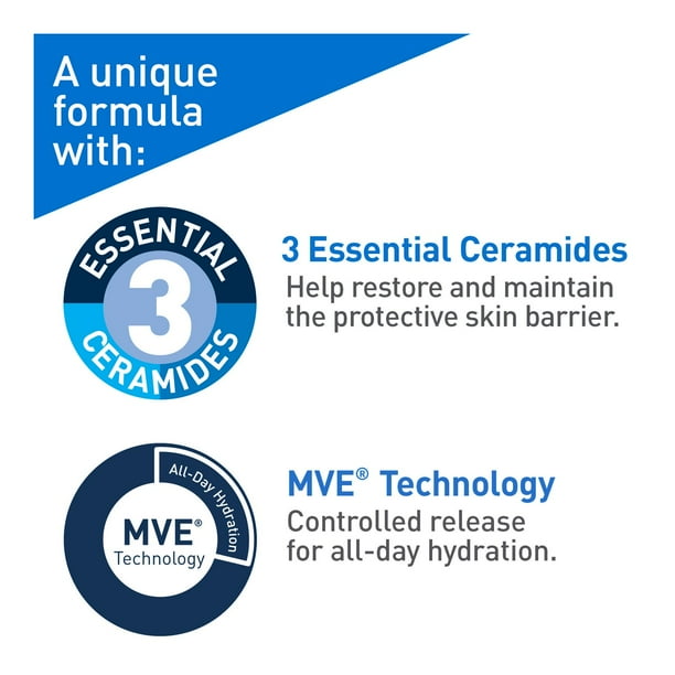 CeraVe Moisturizing Cream with 3 Ceramides and Hyaluronic Acid | Daily Face, Body and Hand Moisturizer for Normal to Dry Skin, Women & Men | Non-Comedogenic, Oil-free, and Fragrance Free - Travel Size, 57 G, 57g