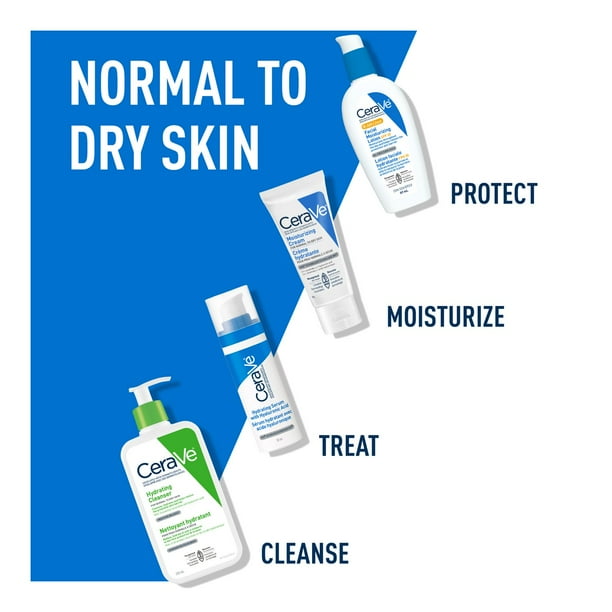 CeraVe Moisturizing Cream with 3 Ceramides and Hyaluronic Acid | Daily Face, Body and Hand Moisturizer for Normal to Dry Skin, Women & Men | Non-Comedogenic, Oil-free, and Fragrance Free - Travel Size, 57 G, 57g