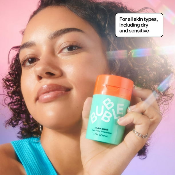 Bubble Skincare Slam Dunk Hydrating Face Moisturizer, For Normal to Dry Skin, 1.7 FL OZ / 50mL, Slam Dunk Hydrating Moisturizer