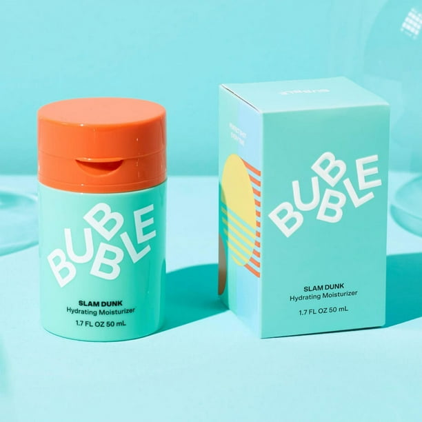 Bubble Skincare Slam Dunk Hydrating Face Moisturizer, For Normal to Dry Skin, 1.7 FL OZ / 50mL, Slam Dunk Hydrating Moisturizer