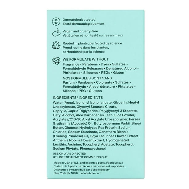 Bubble Skincare Slam Dunk Hydrating Face Moisturizer, For Normal to Dry Skin, 1.7 FL OZ / 50mL, Slam Dunk Hydrating Moisturizer