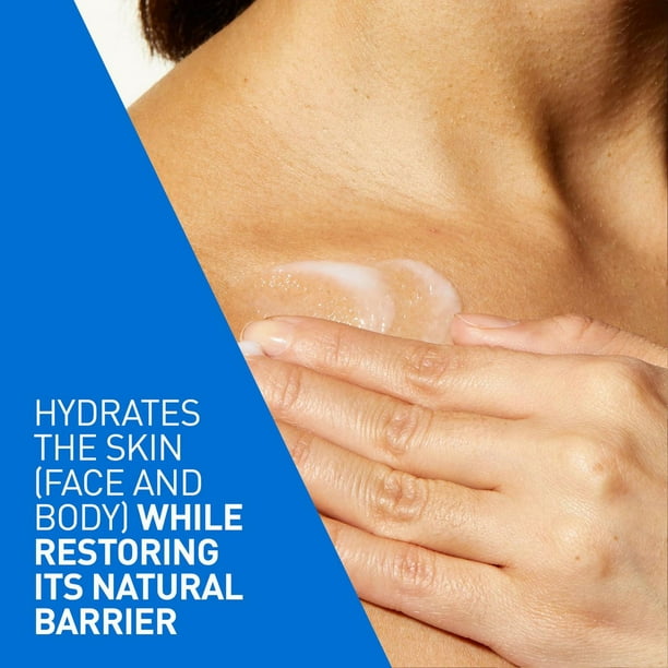 CeraVe Moisturizing Lotion, Body Lotion, Face Moisturizer, and Hand Cream for Women & Men with Hyaluronic Acid and 3 Ceramides. For Normal to Dry Skin & Sensitive Skin, Fragrance-Free, 355mL, Lightweight hydrating lotion