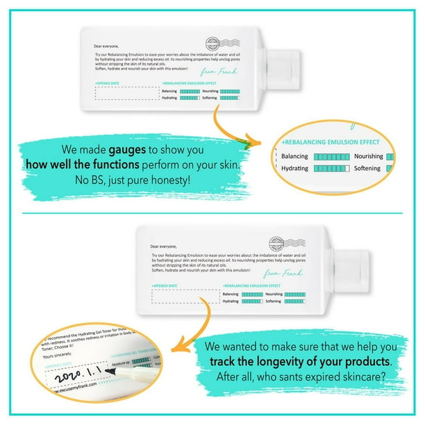 Excuse My Frank Rebalancing Emulsion, Rebalance Face Emulsion 250mL