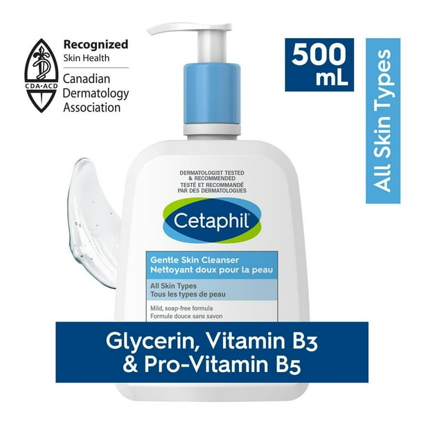 Cetaphil Gentle Skin Cleanser | Hydrating Face and Body Wash | Ideal For Sensitive, Dry Skin | Dermatologist Recommended, 500ml