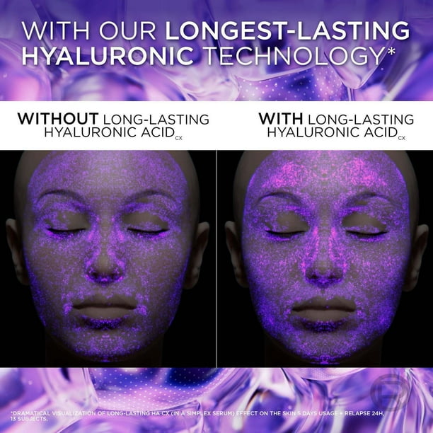 L'Oréal Paris Replumping Hyaluronic Acid Face Serum, Repairs Skin Barrier in 1 Hour