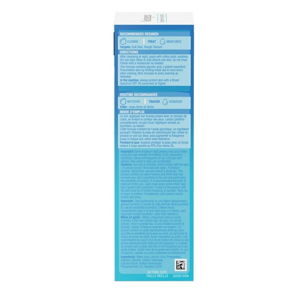 Neutrogena Hydro Boost+ Glycolic Acid Overnight Peel - Hyaluronic Acid, Glycolic Acid, AHA - Exfoliating Face Peel, 94 ML