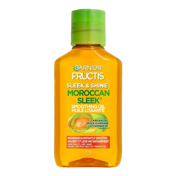 Garnier Fructis, Sleek & Shine Moroccan Oil Treatment, Frizz Control, 111 mL