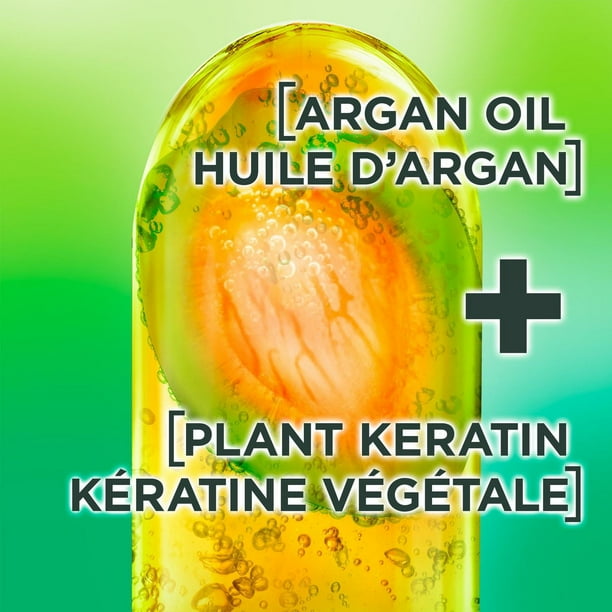 Garnier Fructis, Sleek & Shine Moroccan Oil Treatment, Frizz Control, 111 mL