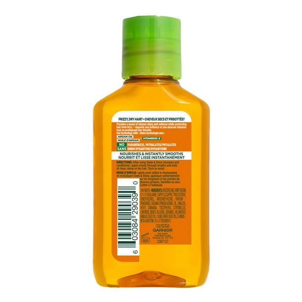 Garnier Fructis, Sleek & Shine Moroccan Oil Treatment, Frizz Control, 111 mL