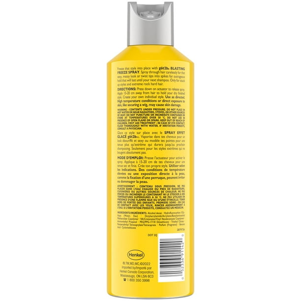 got2b Glued Blasting Freeze Spray, For blasting hold, spike