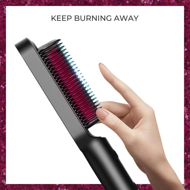 TYMO RingHair Straightening Comb Black, Hair Straightening Comb Black