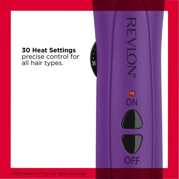 Revlon Tourmaline Ceramic 2-in-1 Barrel Wand, Shiny, frizz-free results