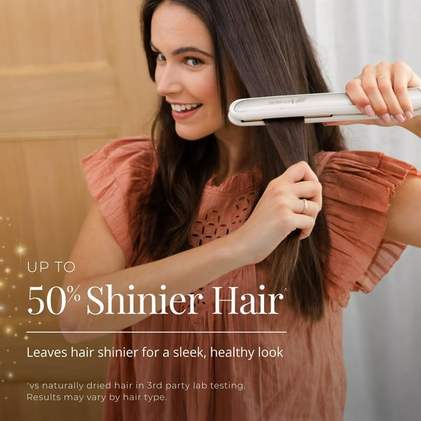 REMINGTON® SHINE THERAPYTM Argan Oil & Keratin Infused 1 Inch Hair Straightener/Flat Iron, S9511CDN, 2X Shine-Enhancing Technology