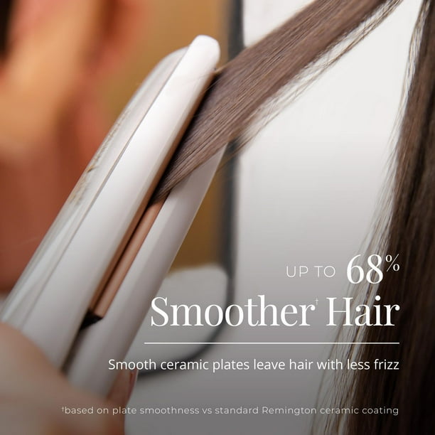 REMINGTON® SHINE THERAPYTM Argan Oil & Keratin Infused 1 Inch Hair Straightener/Flat Iron, S9511CDN, 2X Shine-Enhancing Technology