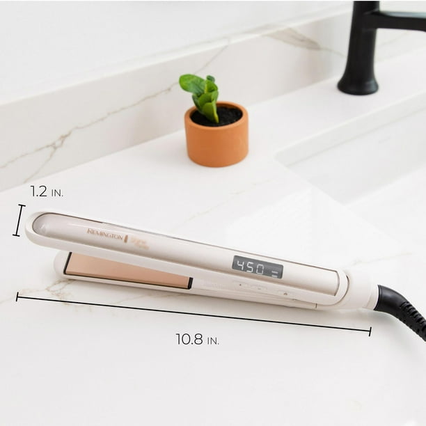 REMINGTON® SHINE THERAPYTM Argan Oil & Keratin Infused 1 Inch Hair Straightener/Flat Iron, S9511CDN, 2X Shine-Enhancing Technology