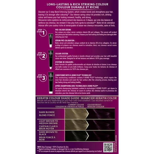 Schwarzkopf Keratin Color Permanent Hair Color Cream, 1 Pack/60 ml