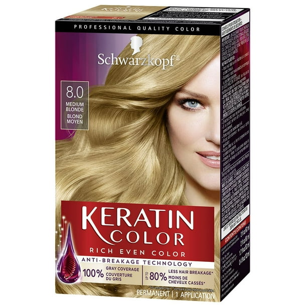 Schwarzkopf Keratin Color Permanent Hair Color Cream, 1 Pack/60 ml