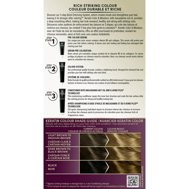 Schwarzkopf Keratin Color Permanent Hair Color Cream, 1 Pack/60 ml