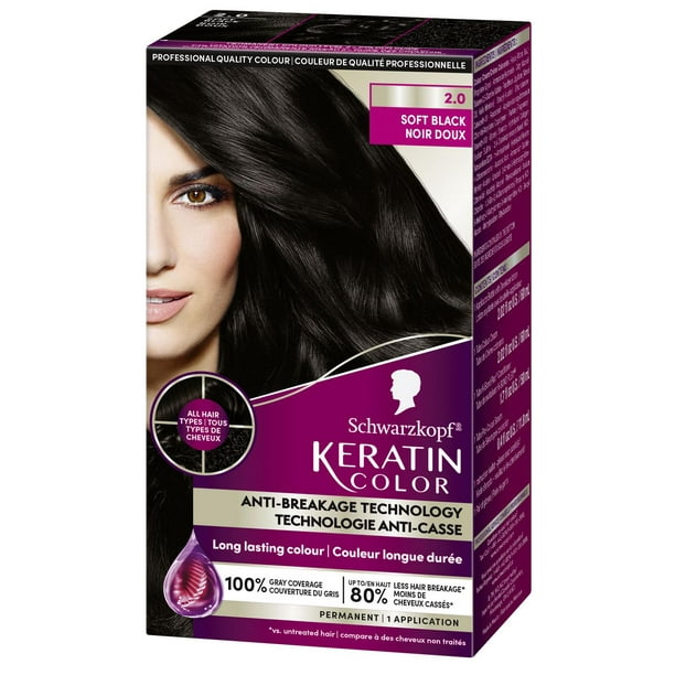 Schwarzkopf Keratin Color Permanent Hair Color Cream, 1 Pack/60 ml