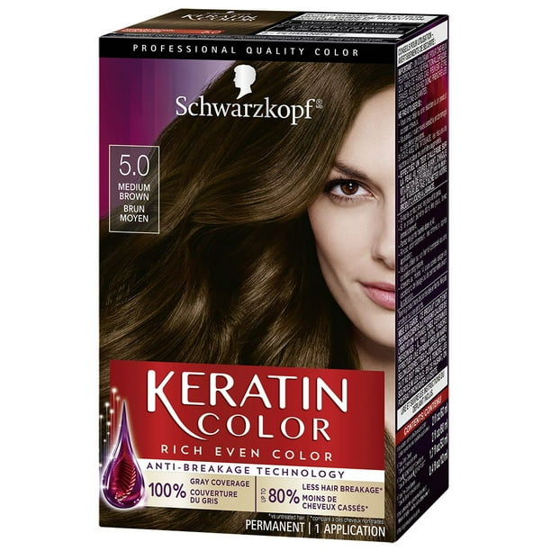 Schwarzkopf Keratin Color Permanent Hair Color Cream, 1 Pack/60 ml