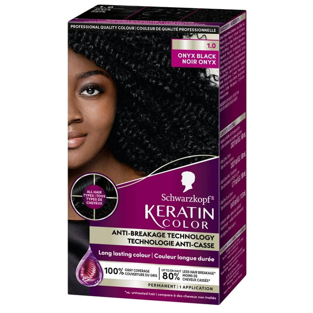 Schwarzkopf Keratin Color Permanent Hair Color Cream, 1 Pack/60 ml