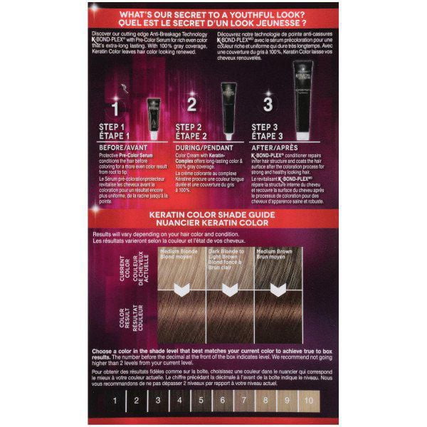 Schwarzkopf Keratin Color Permanent Hair Color Cream, 1 Pack/60 ml
