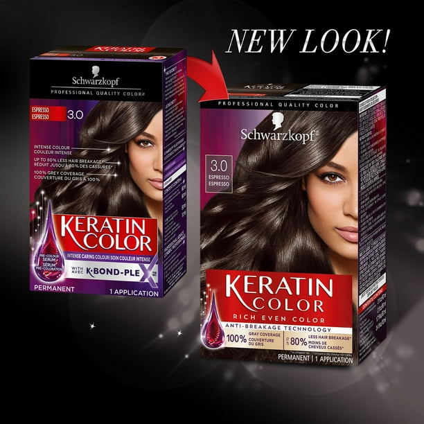 Schwarzkopf Keratin Color Permanent Hair Color Cream, 1 Pack/60 ml