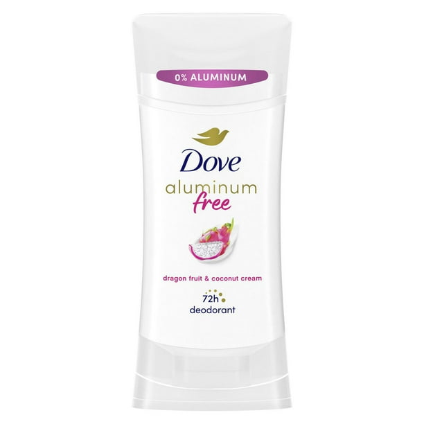 Dove Aluminum Free Deodorant Stick for Women with 1/4 Moisturizers, Dragon Fruit & Coconut Cream 72h Odour Protection, 74g, 74 g
