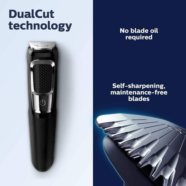 Philips Multigroomer Series 3000 with 10 Accessories, MG3750/10, All-in-One trimmer
