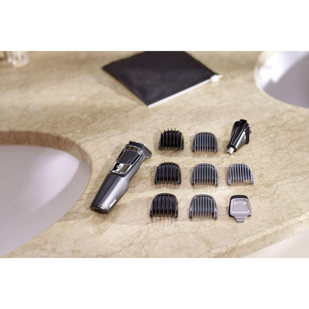 Philips Multigroomer Series 3000 with 10 Accessories, MG3750/10, All-in-One trimmer
