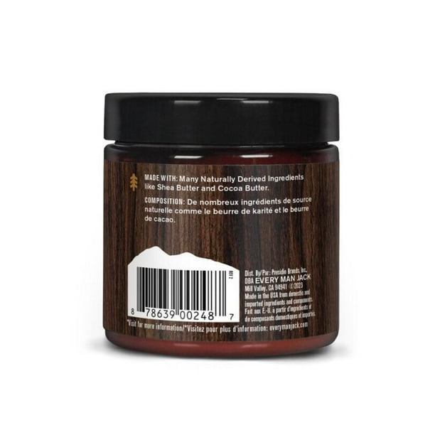 Every Man Jack Beard Butter - Sandalwood | 114 Grams | Naturally Derived, Parabens-free, Pthalate-free, Dye-free, and Certified Cruelty Free, Every Man Jack Beard Butter