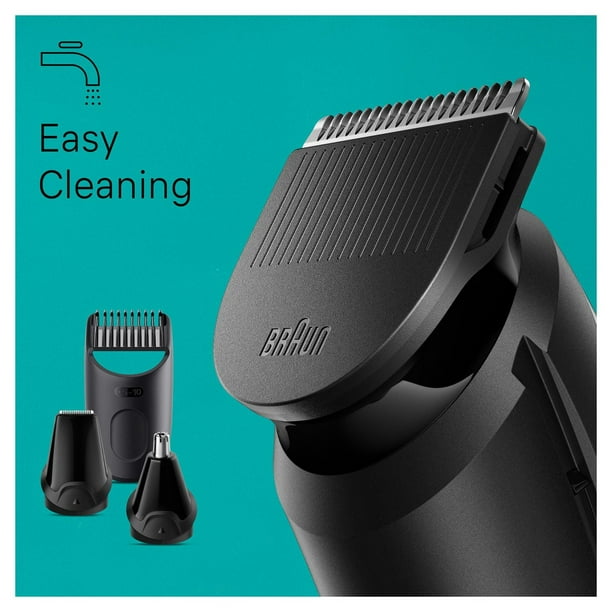Braun All-In-One Style Kit Series 3 3450, 5-in-1 Trimmer for Men with Beard Trimmer, Ear & Nose Trimmer, Hair Clippers & More, Ultra-Sharp Blade, 40 Length Settings, Rechargeable 50-minute Battery Cor, 1CT
