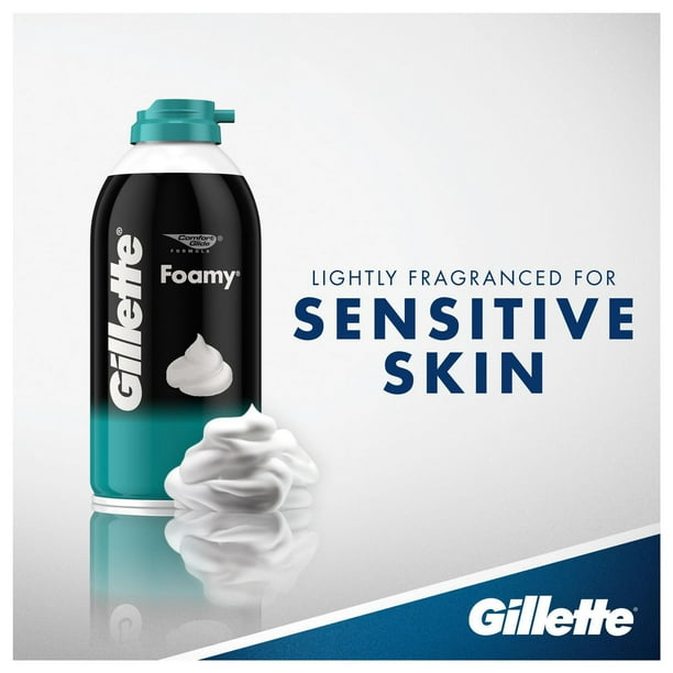Gillette Foamy Sensitive Shave Cream, 311 g