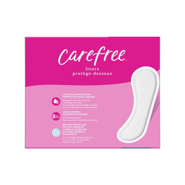 Carefree Acti-Fresh Body Shape Panty Liners Regular Pack of 120 Liners, 120 Panty Liners