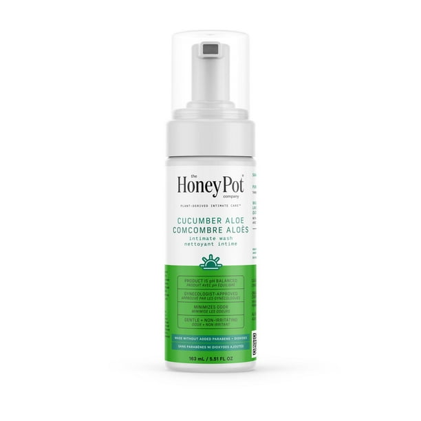 THE HONEY POT COMPANY, CUCUMBER ALOE FEMININE FOAMING WASH, 163 ML, HONEY POT CUCUMBER ALOE WASH
