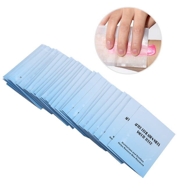 Octpeak After Remover Wipes 30pcs Wax Removal Wipe Individually Wrapped Wet Tissue Moisten Wax Oil Cleaning Towelette